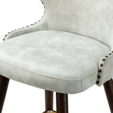 Hepburn Wingback Nailhead Trim Bar Stool Set of 2 by HULALA HOME