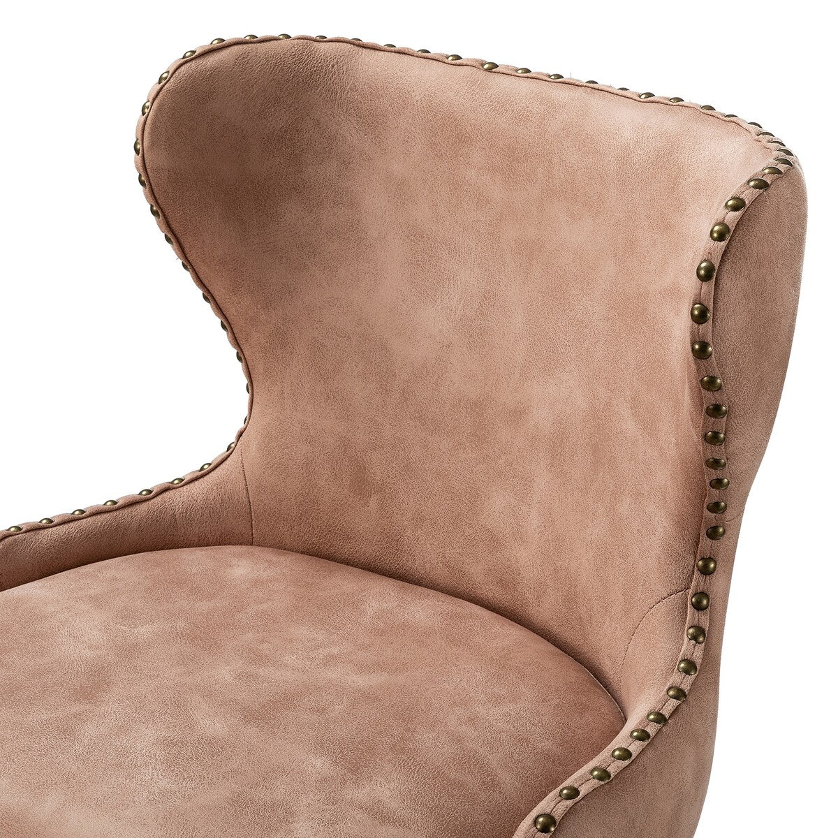 Hepburn Wingback Nailhead Trim Bar Stool Set of 2 by HULALA HOME