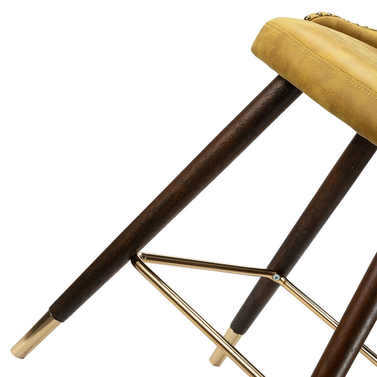 Hepburn Wingback Nailhead Trim Bar Stool Set of 2 by HULALA HOME