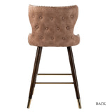 Hepburn Wingback Nailhead Trim Bar Stool Set of 2 by HULALA HOME