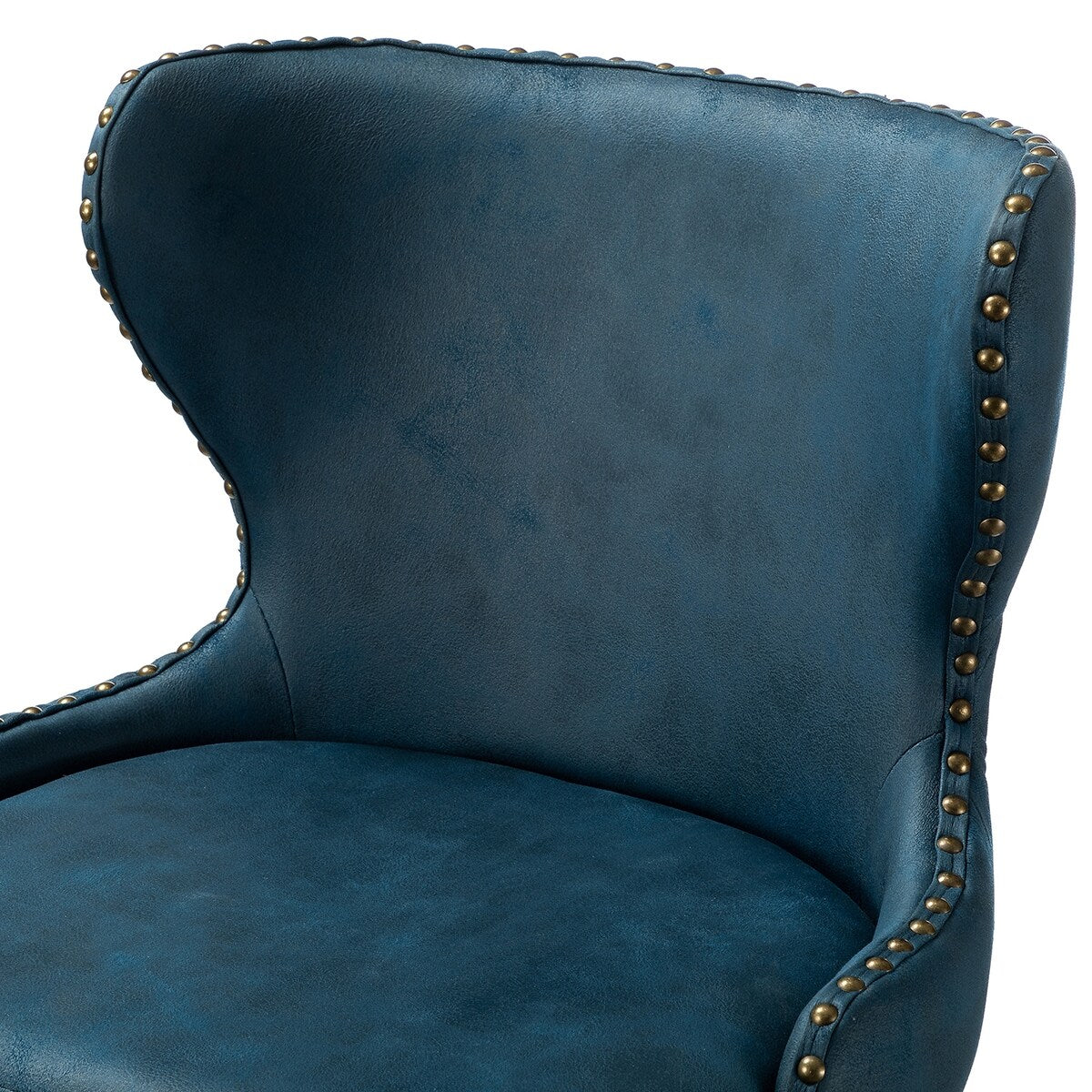 Hepburn Wingback Nailhead Trim Bar Stool Set of 2 by HULALA HOME