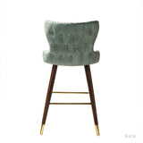 Hepburn Wingback Nailhead Trim Bar Stool Set of 2 by HULALA HOME