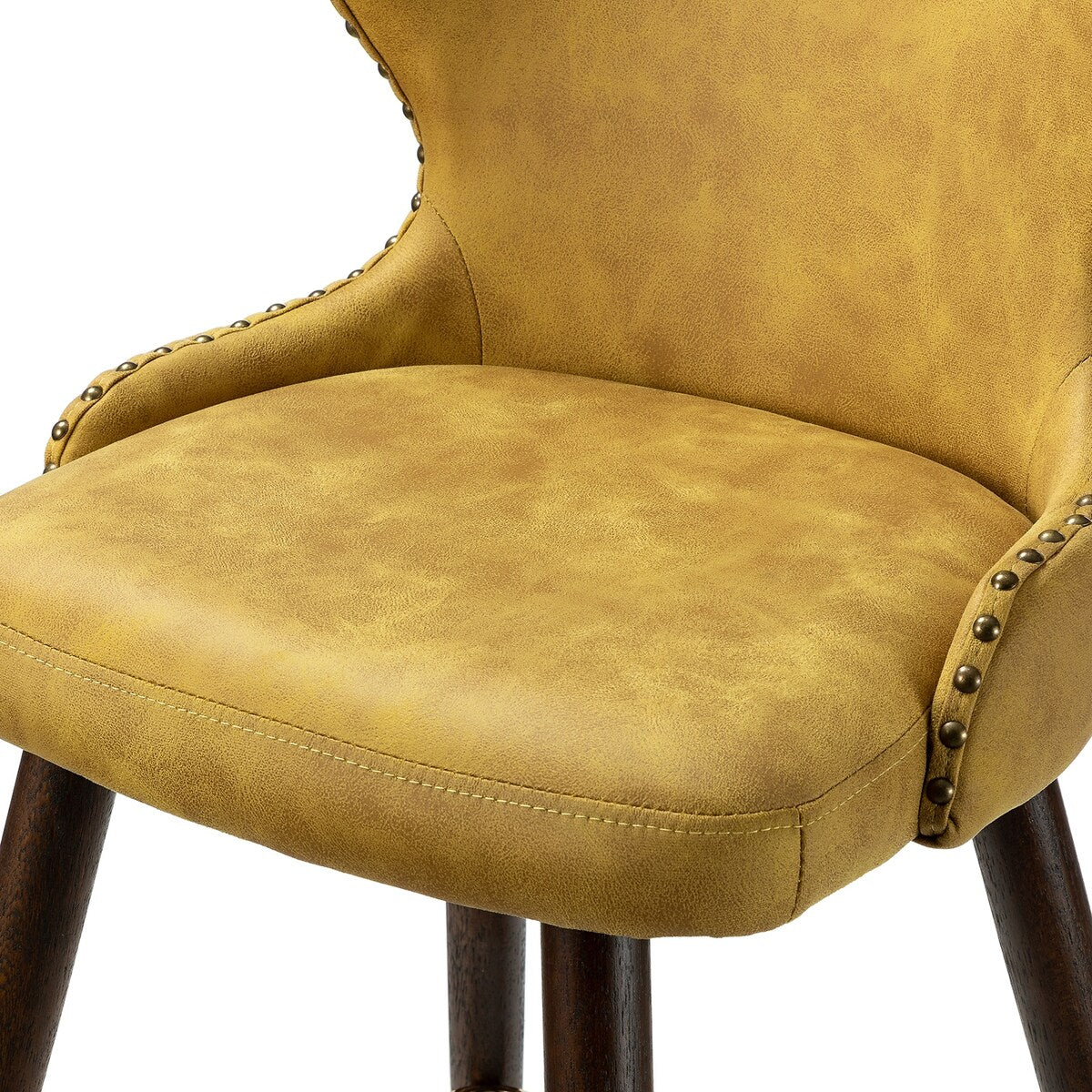 Hepburn Wingback Nailhead Trim Bar Stool Set of 2 by HULALA HOME