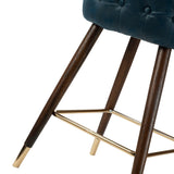 Hepburn Wingback Nailhead Trim Bar Stool Set of 2 by HULALA HOME