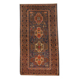 Handmade One-of-a-Kind Balouchi Wool Rug (Afghanistan) - 3'8 x 6'9