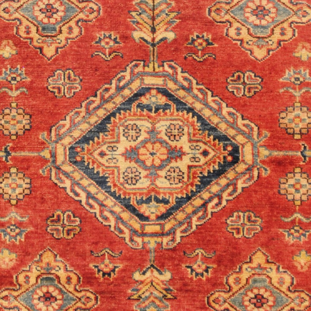 Handmade One-of-a-Kind Super Kazak Wool Rug (Afghanistan) - 4' x 5'8