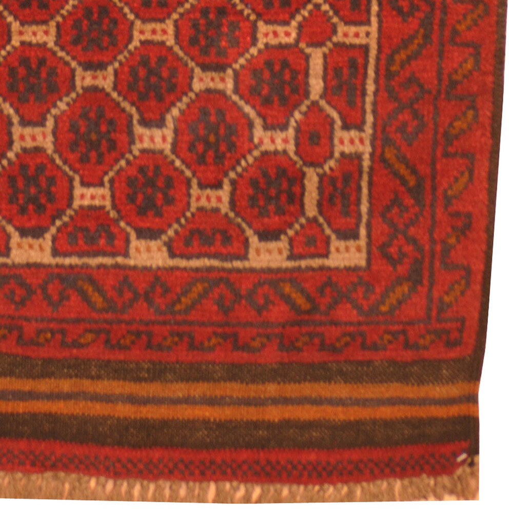 Handmade One-of-a-Kind Balouchi Wool Rug (Afghanistan) - 2'10 x 4'4