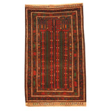 Handmade One-of-a-Kind Balouchi Wool Rug (Afghanistan) - 2'8 x 4'8
