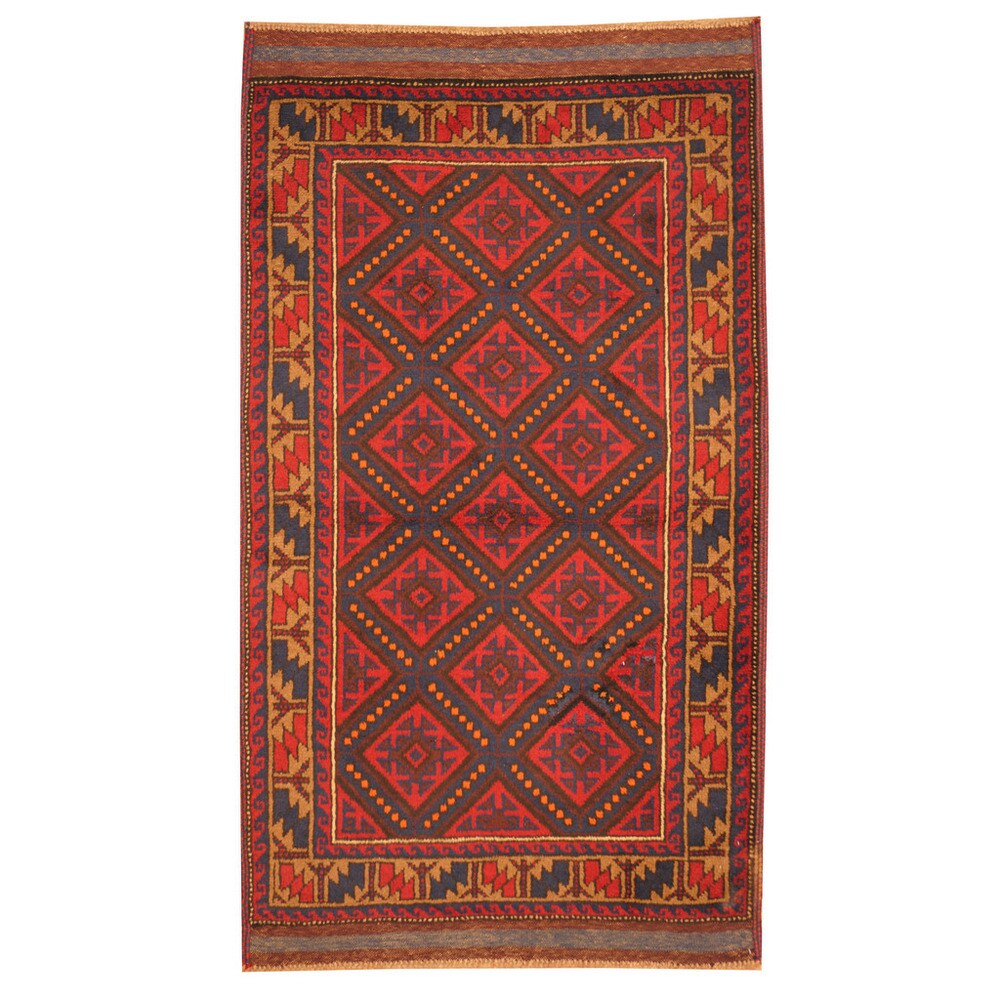 Handmade One-of-a-Kind Balouchi Wool Rug (Afghanistan) - 2'10 x 4'8