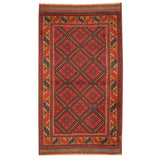 Handmade One-of-a-Kind Balouchi Wool Rug (Afghanistan) - 2'10 x 4'8
