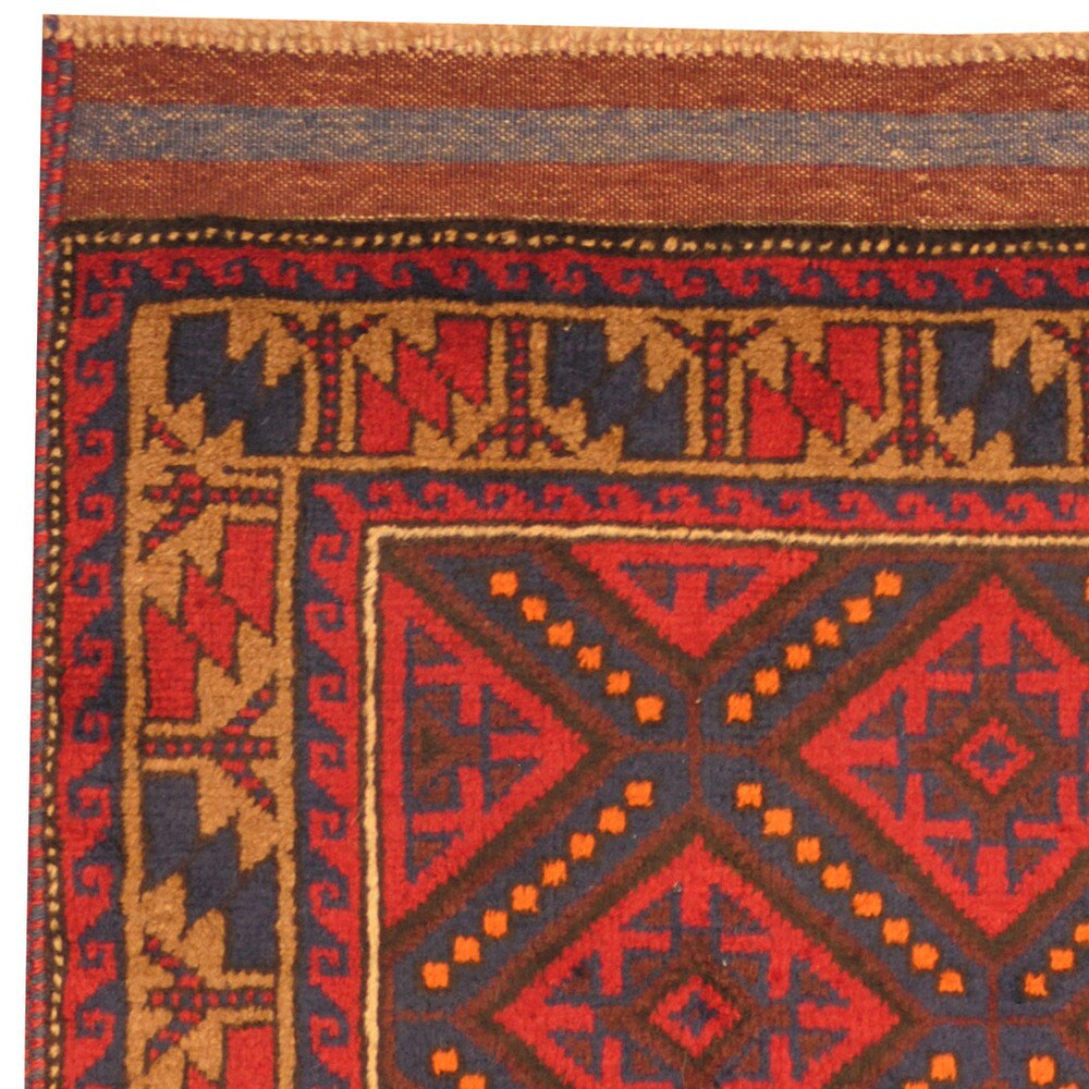 Handmade One-of-a-Kind Balouchi Wool Rug (Afghanistan) - 2'10 x 4'8