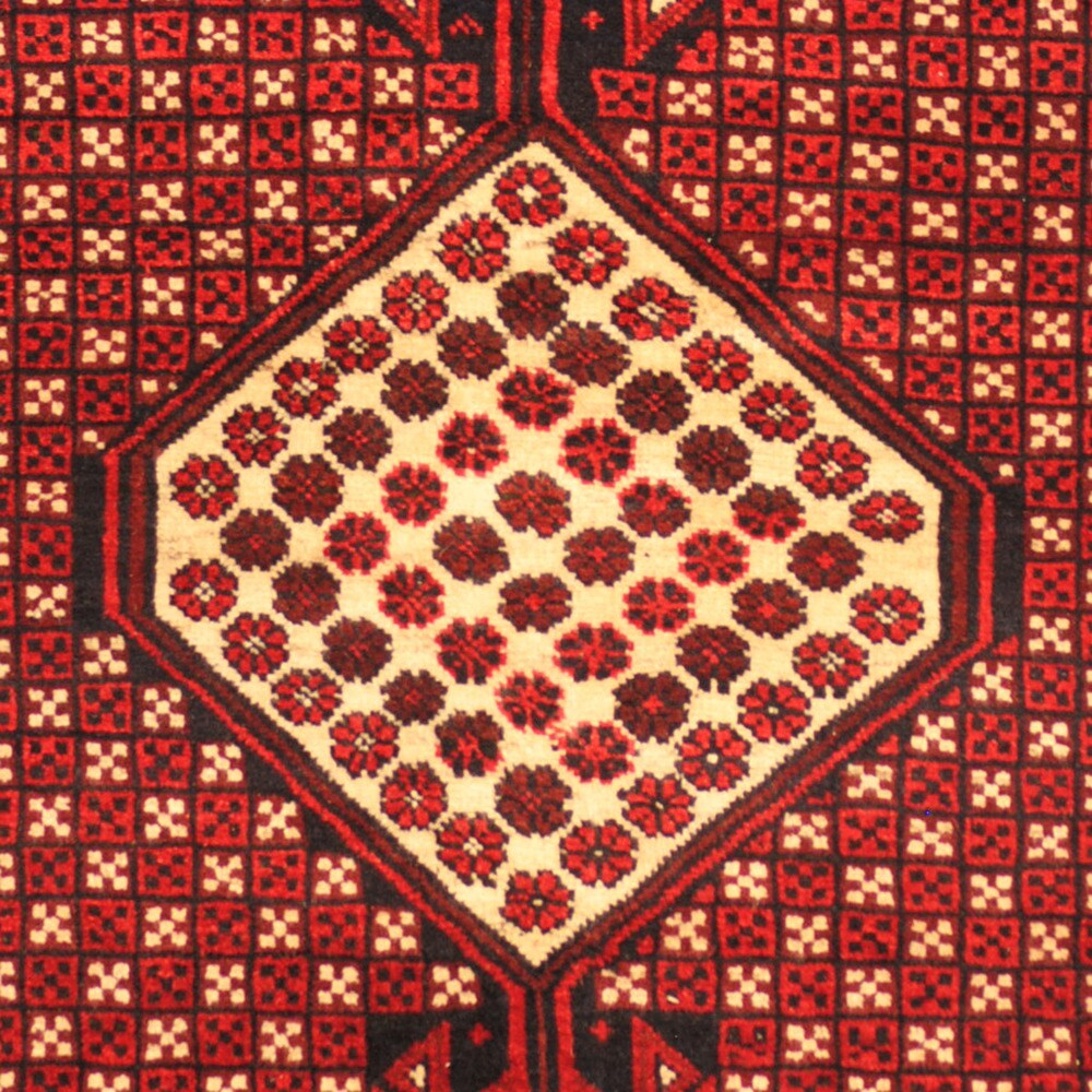 Handmade One-of-a-Kind Balouchi Wool Rug (Afghanistan) - 3' x 4'7