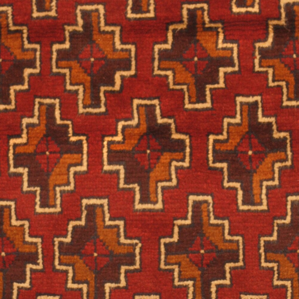 Handmade One-of-a-Kind Balouchi Wool Rug (Afghanistan) - 2'7 x 4'2
