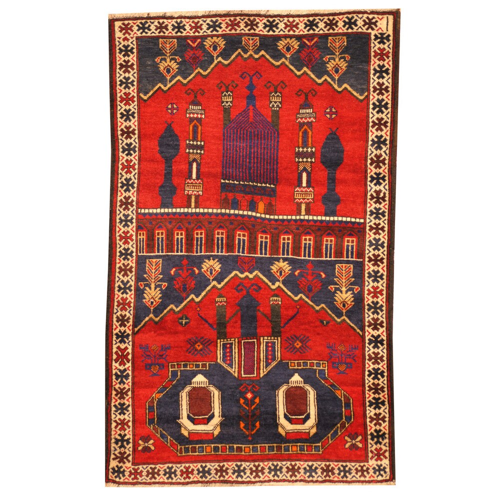 Handmade One-of-a-Kind Balouchi Wool Rug (Afghanistan) - 2'9 x 4'9