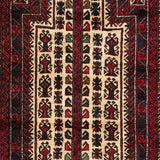 Handmade One-of-a-Kind Balouchi Wool Rug (Afghanistan) - 3' x 4'6