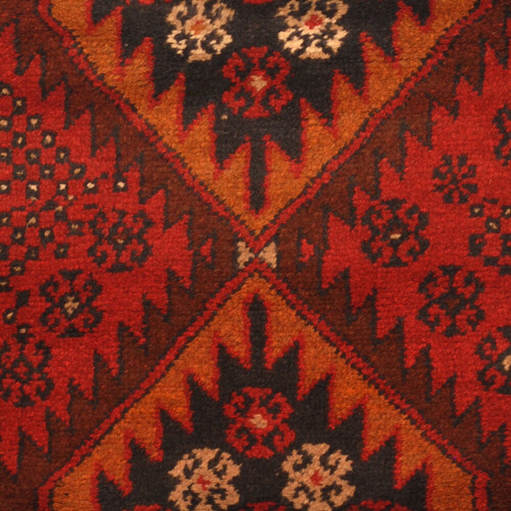 Handmade Herat Oriental Afghan Tribal Balouchi Wool Rug (Afghanistan) - 2'10 x 4'4