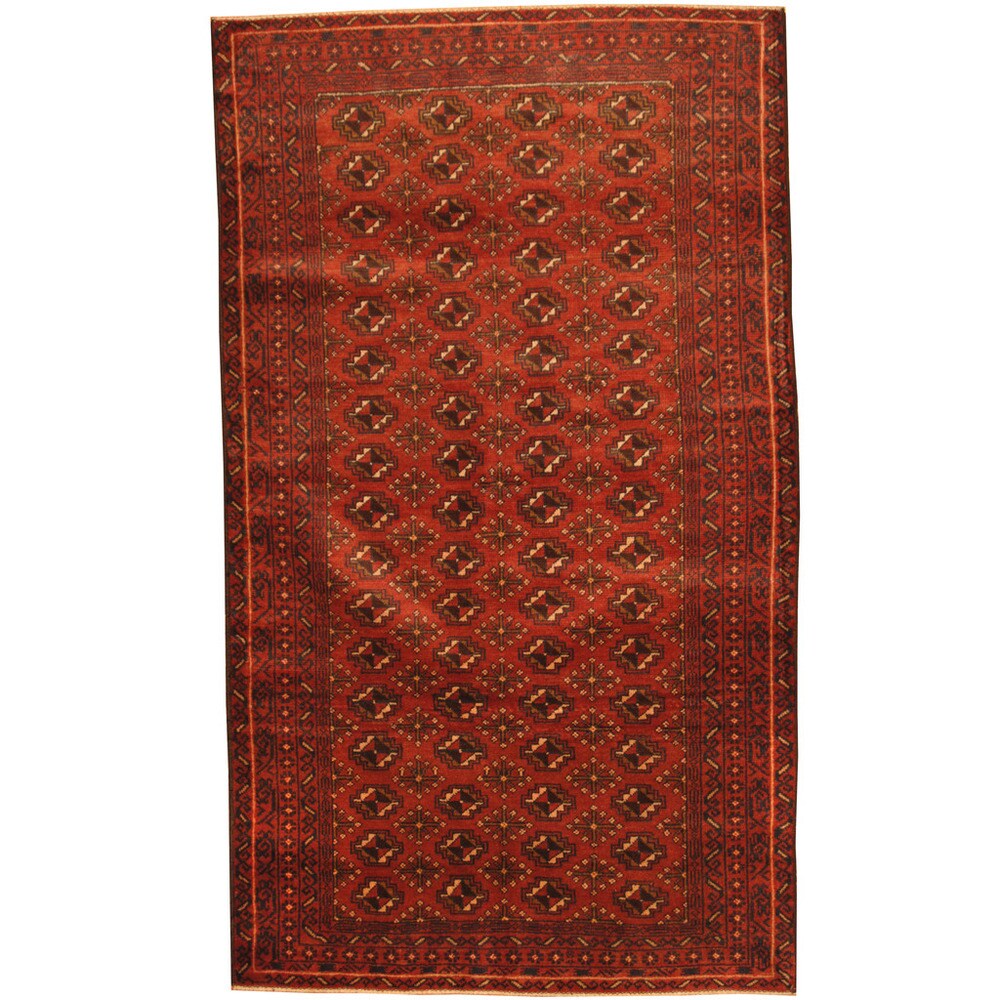 Handmade Herat Oriental Afghan Tribal Balouchi Wool Rug (Afghanistan) - 3'6 x 6'1