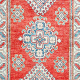 Handmade Herat Oriental Afghan Tribal Vegetable Dye Kazak Wool Runner (Afghanistan) - 2'10 x 11'5