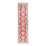 Handmade Herat Oriental Afghan Tribal Vegetable Dye Kazak Wool Runner (Afghanistan) - 2'10 x 11'5