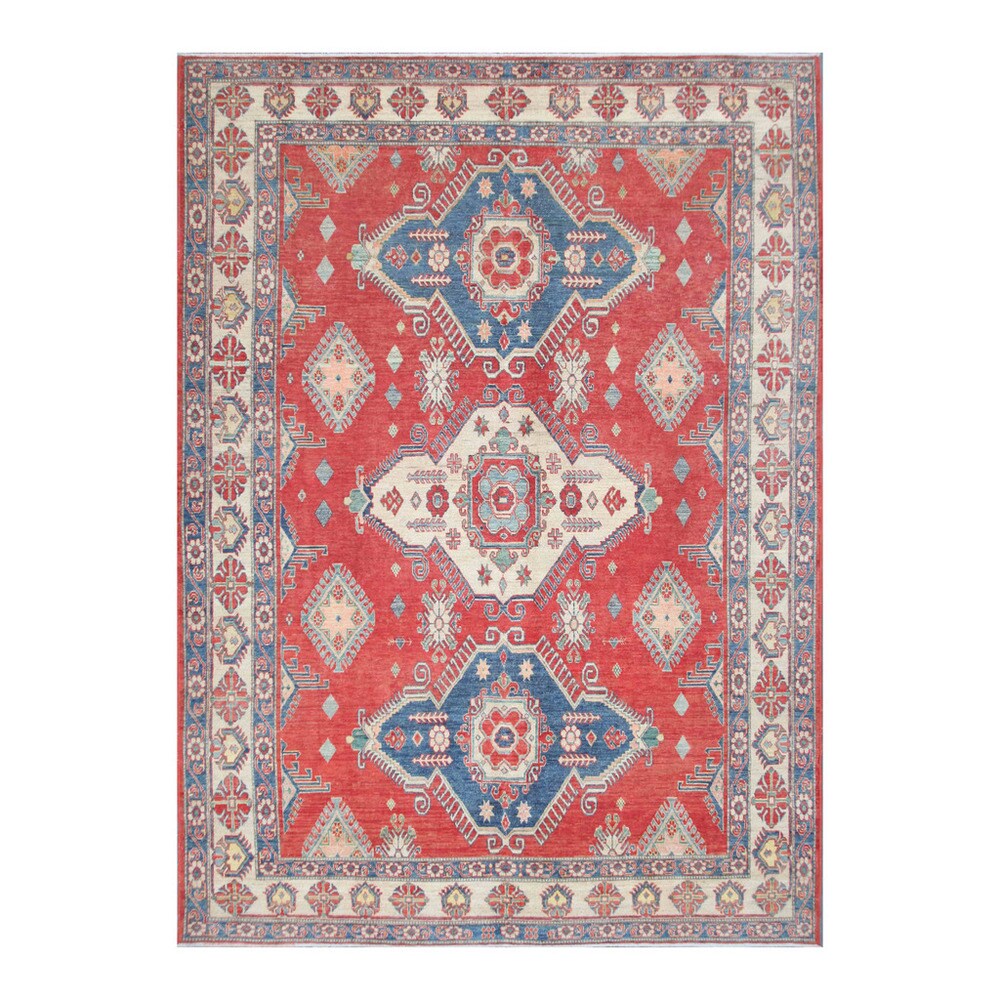 Handmade Herat Oriental Afghan Tribal Vegetable Dye Kazak Wool Rug (Af