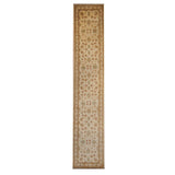 Handmade Herat Oriental Afghan Tribal Vegetable Dye Oushak Wool Rug (Afghanistan) - 2'6 x 13'6