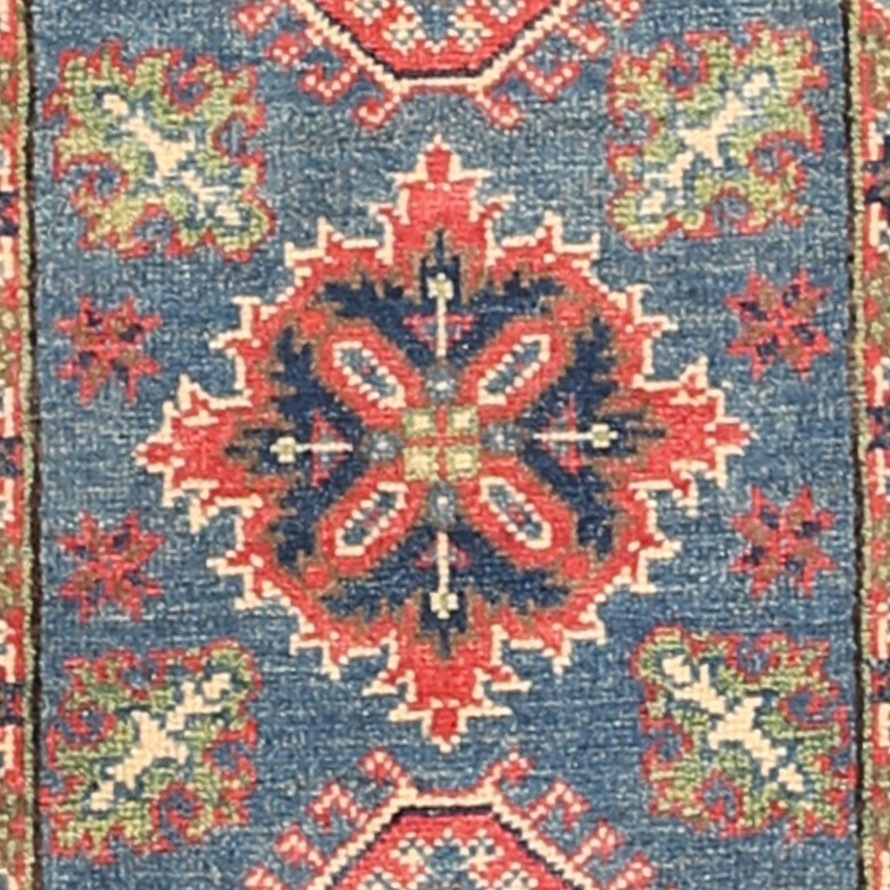 Handmade Herat Oriental Afghan Vegetable Dye Kazak Wool Rug (Afghanistan) - 2'1 x 3'1