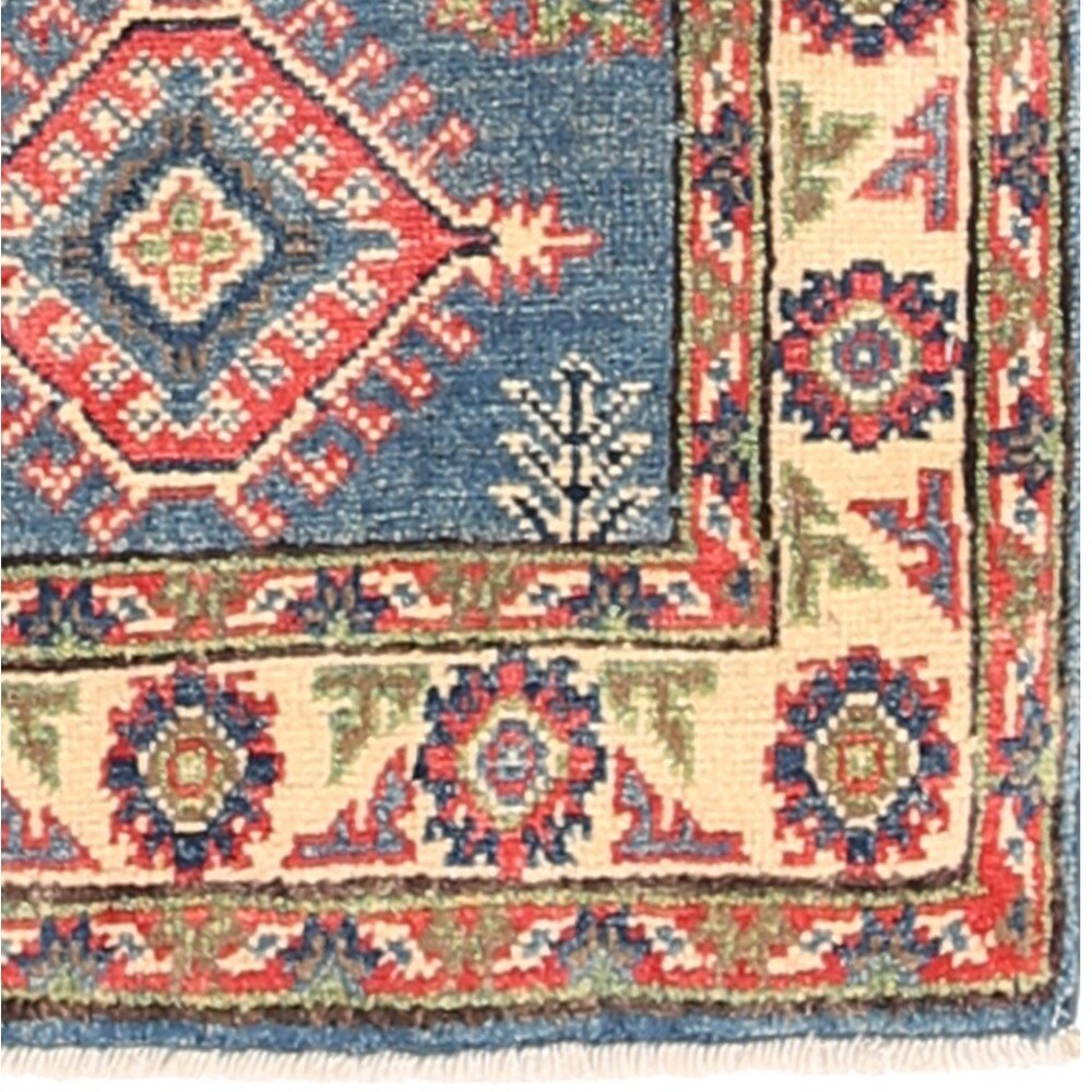 Handmade Herat Oriental Afghan Vegetable Dye Kazak Wool Rug (Afghanistan) - 2'1 x 3'1