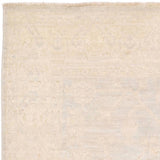 Handmade Herat Oriental Afghan Vegetable Dye Oushak Light Blue/ Ivory Wool Rug (Afghanistan) - 3'11 x 6'1