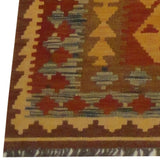 Handmade Herat Oriental Afghan Tribal Wool Kilim (Afghanistan) - 5'5 x 8'1