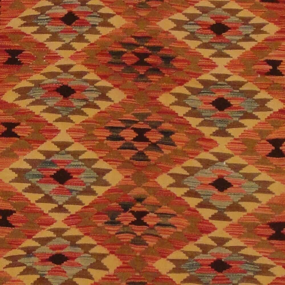 Handmade Herat Oriental Afghan Tribal Wool Kilim (Afghanistan) - 5'5 x 8'1