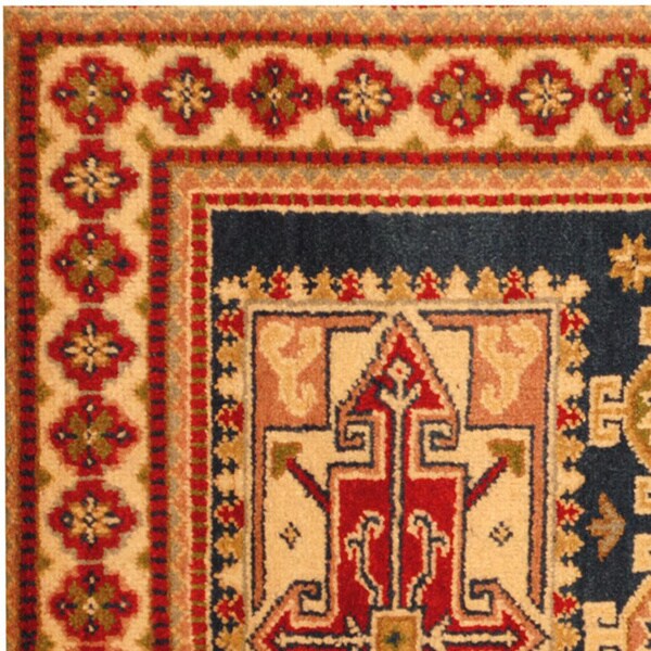 Handmade Herat Oriental Indo Kazak Wool Rug (India) - 3' x 5'