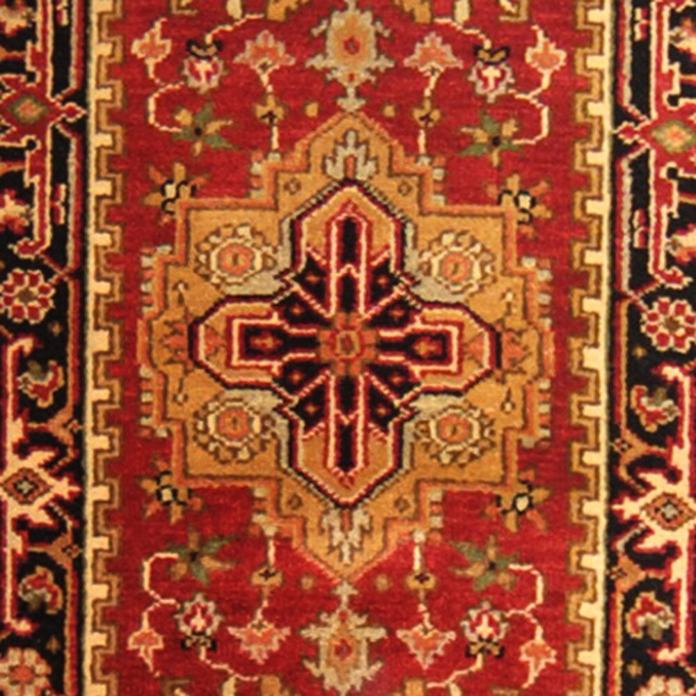 Handmade One-of-a-Kind Serapi Wool Runner (India) - 2'7 x 22'