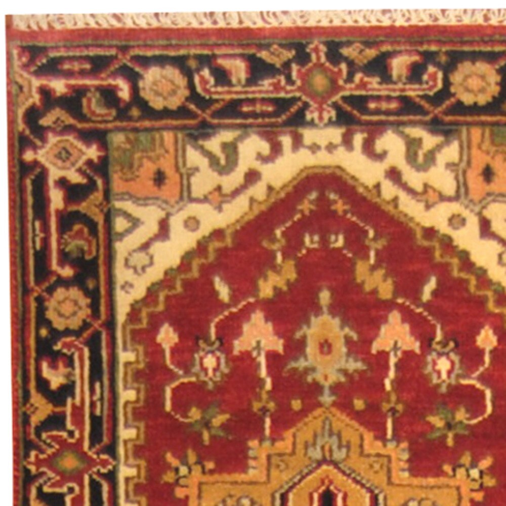 Handmade One-of-a-Kind Serapi Wool Runner (India) - 2'7 x 22'