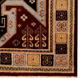 Handmade Herat Oriental Indo Tribal Kazak Wool Rug (India) - 8'1 x 10'