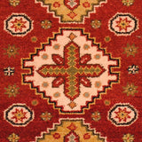 Handmade Herat Oriental Indo Tribal Kazak Wool Rug (India) - 3' x 5'