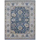 Handmade Herat Oriental Indo Tribal Oushak Wool Rug (India) - 8'1 x 10'