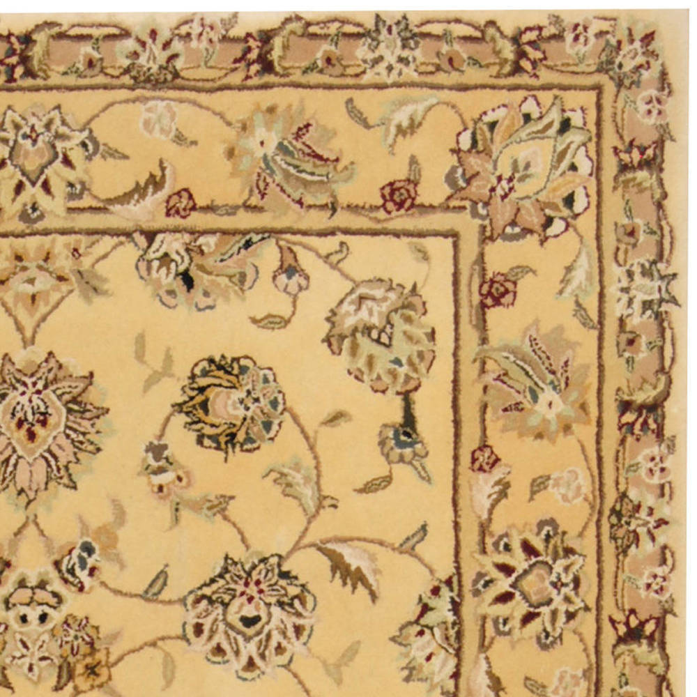 Handmade Herat Oriental Indo Tibetan Wool and Silk Rug (India) - 3'9 x 5'9