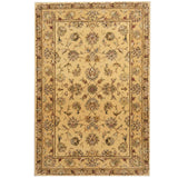 Handmade Herat Oriental Indo Tibetan Wool and Silk Rug (India) - 3'9 x 5'9