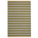 HERAT ORIENTAL 4'5" x 6'6" Handmade Striped Wool Kilim - 4'5 x 6'6