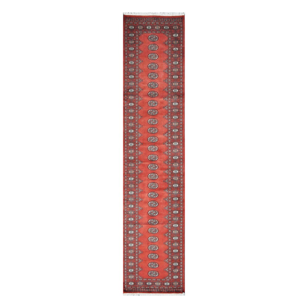 HERAT ORIENTAL Pakistani Hand-knotted Bokhara Rust/ Ivory Wool Rug (2'