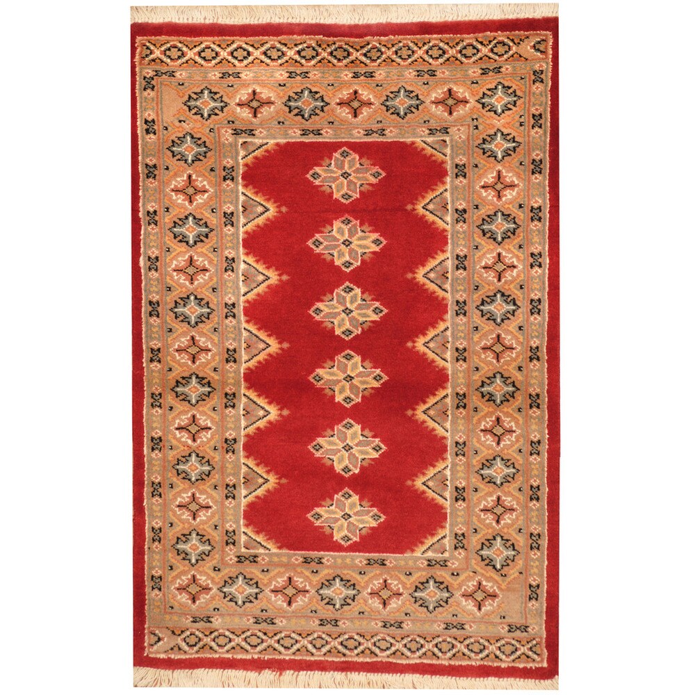 Herat Oriental Pakistani Hand-knotted Bokhara Wool Rug (2'6 x 4') - 2'6 x 4'