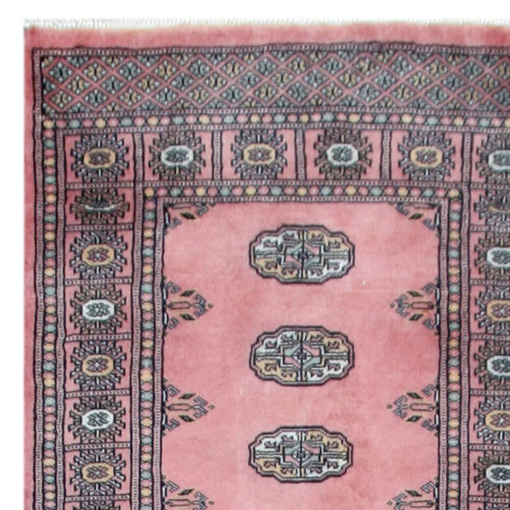Handmade Herat Oriental Pakistani Tribal Bokhara Wool Runner (Pakistan)