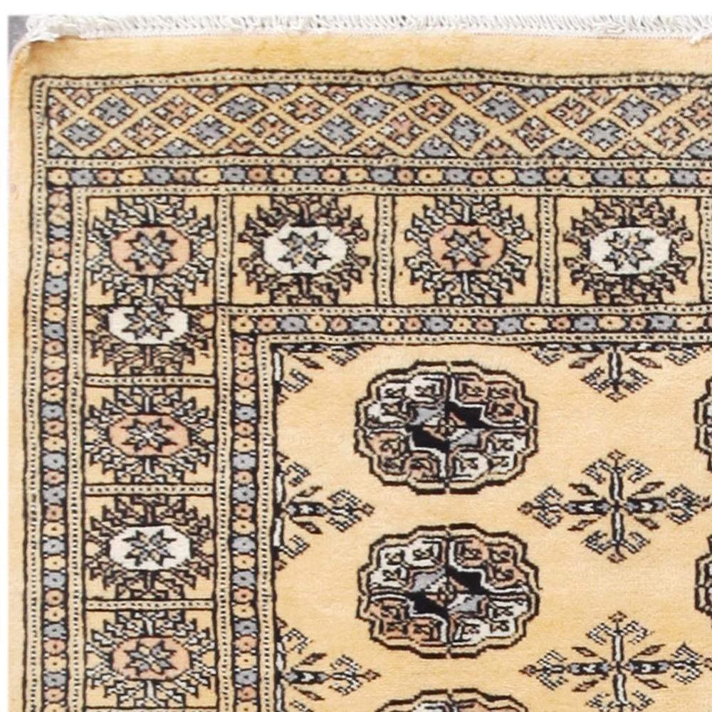 HERAT ORIENTAL Handmade One-of-a-Kind Bokhara Wool Rug - 3'1 x 4'10
