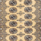 HERAT ORIENTAL Handmade One-of-a-Kind Bokhara Wool Rug - 3'1 x 4'10