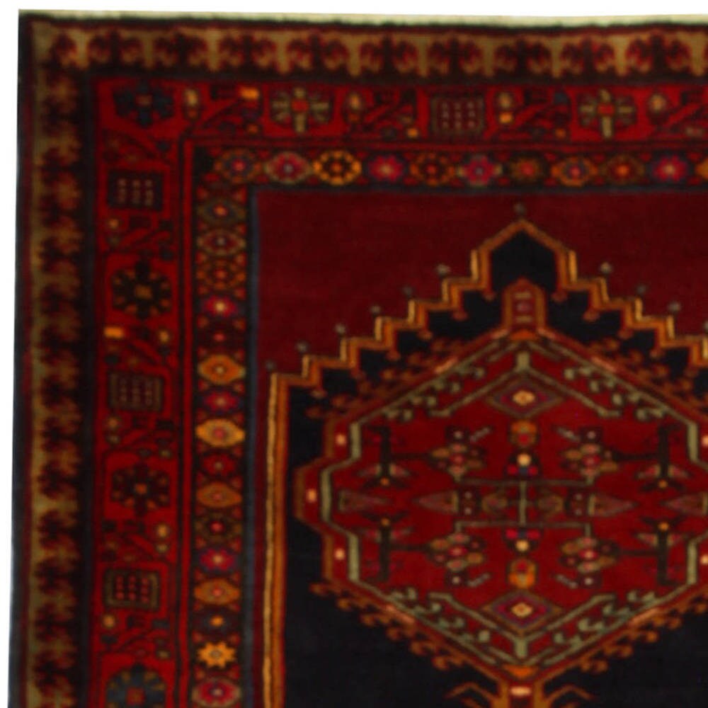 HERAT ORIENTAL Handmade One-of-a-Kind Ardabil Wool Runner - 3'10 x 9'6