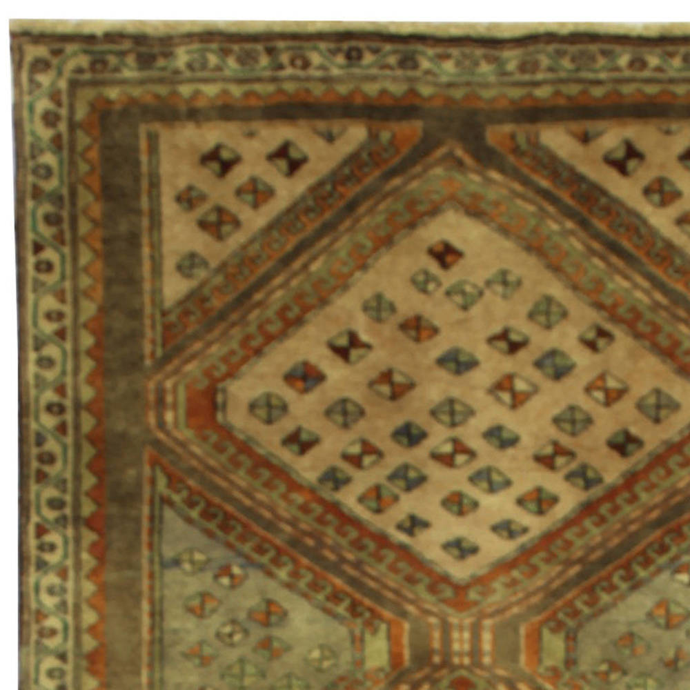 Handmade Herat Oriental Persian Ardabil Wool Runner (Iran)