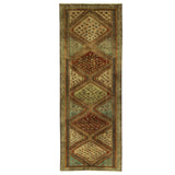 Handmade Herat Oriental Persian Ardabil Wool Runner (Iran)