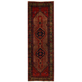 HERAT ORIENTAL Handmade One-of-a-Kind Hamadan Wool Runner (Iran) - 3'5 x 10'4