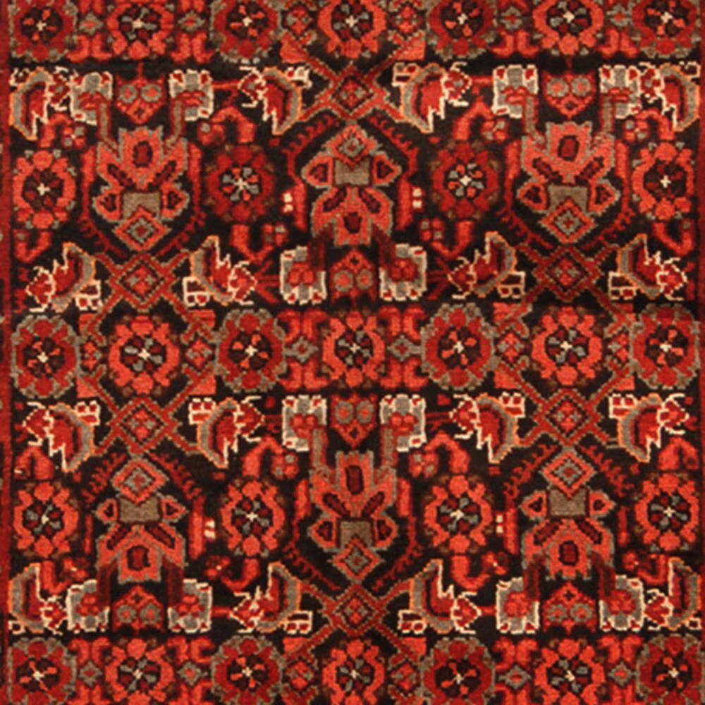 HERAT ORIENTAL Handmade One-of-a-Kind Hamadan Wool Runner (Iran) - 3'6 x 13'1