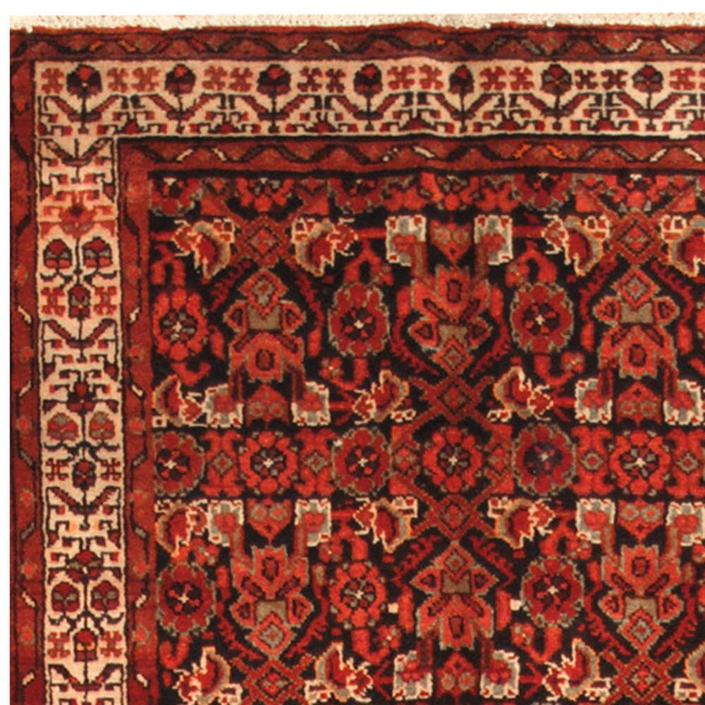 HERAT ORIENTAL Handmade One-of-a-Kind Hamadan Wool Runner (Iran) - 3'6 x 13'1